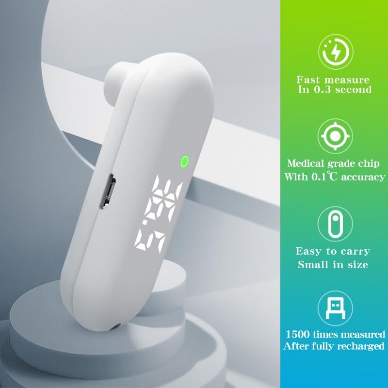 Aloway compact thermometer supports fast readings on the go.