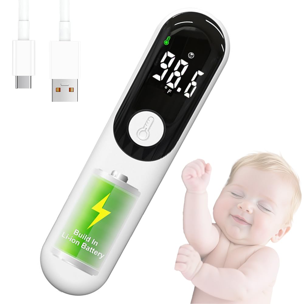 Aloway rechargeable forehead thermometer with no-touch sensor for hygienic readings.
