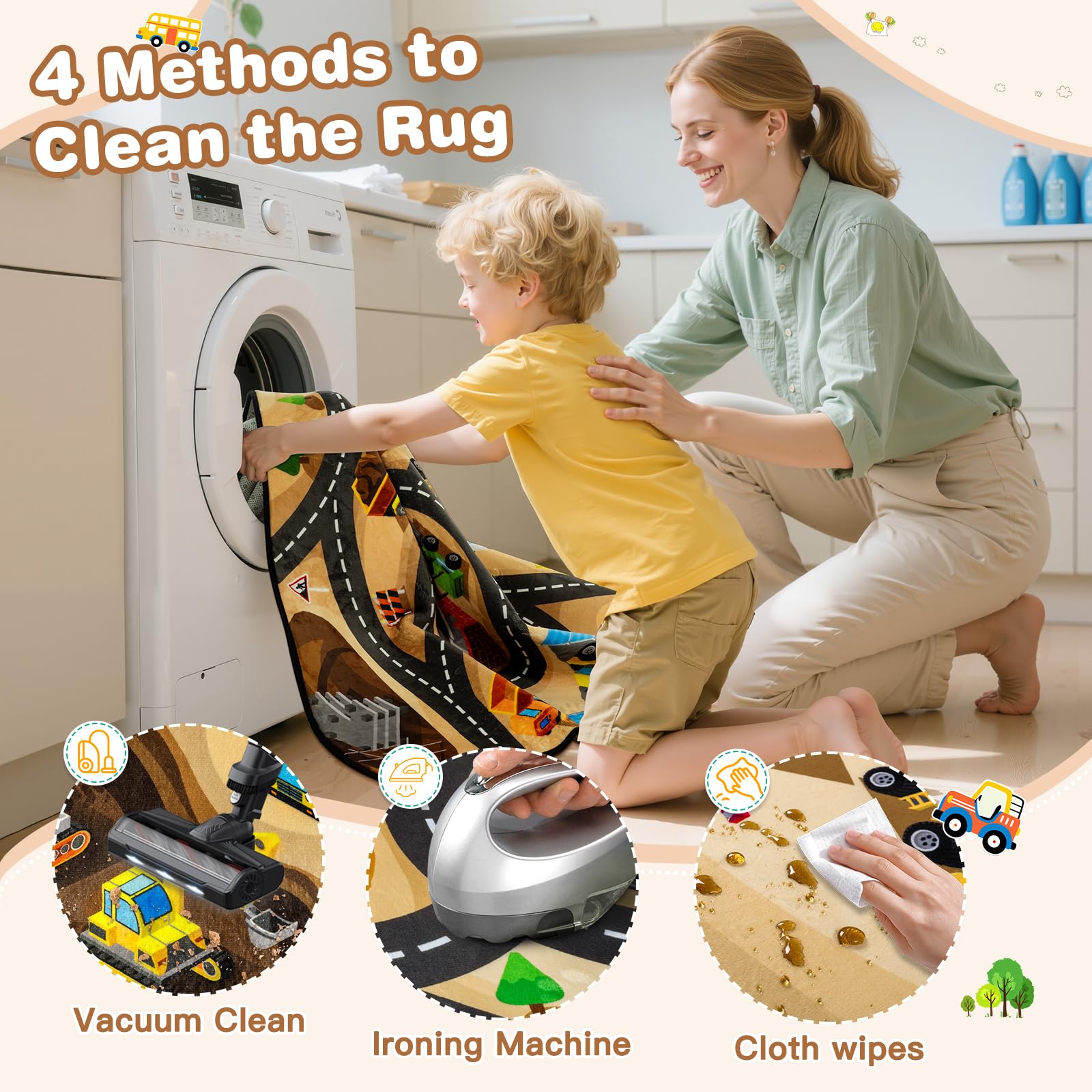 AlphabetAcre kids playroom rug enhances room decor while inviting active, safe exploration.