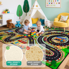 AlphabetAcre non-slip backing helps keep toys and feet in place