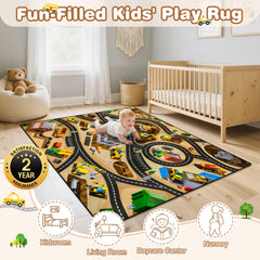 AlphabetAcre stain-fade-resistant play mat keeps colors vibrant through daily use.