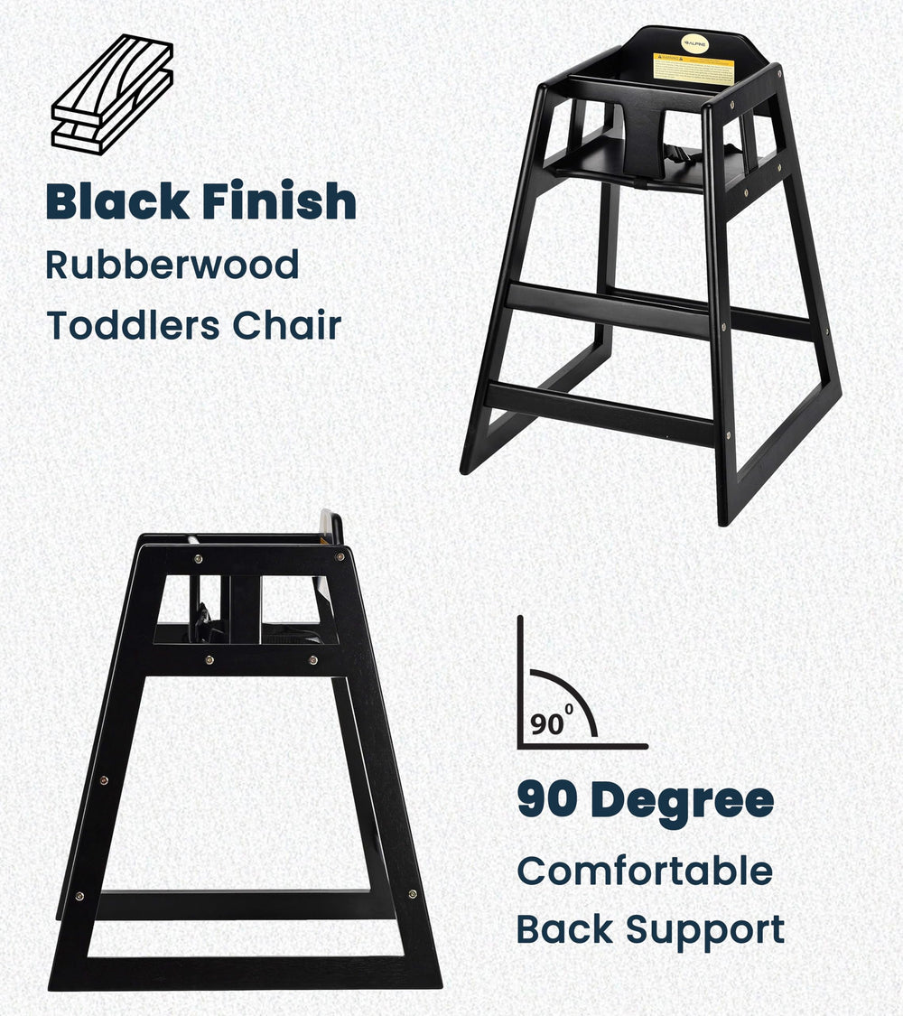 Alpine high chair built with commercial-grade construction for daily use.