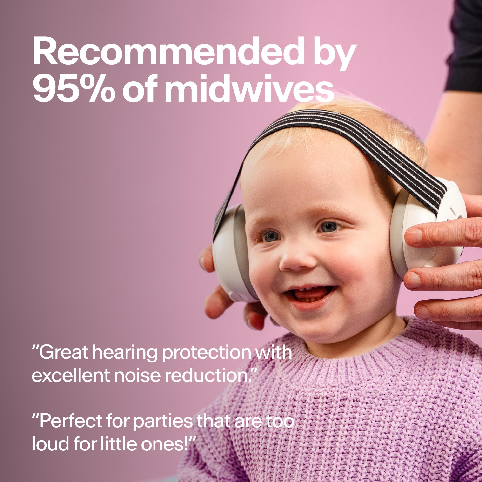 Adjustable headbands deliver a snug, safe fit as your child grows.