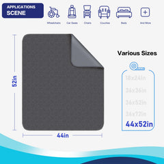 Alsunny bed pad on bed setup protects sheets during daily use.