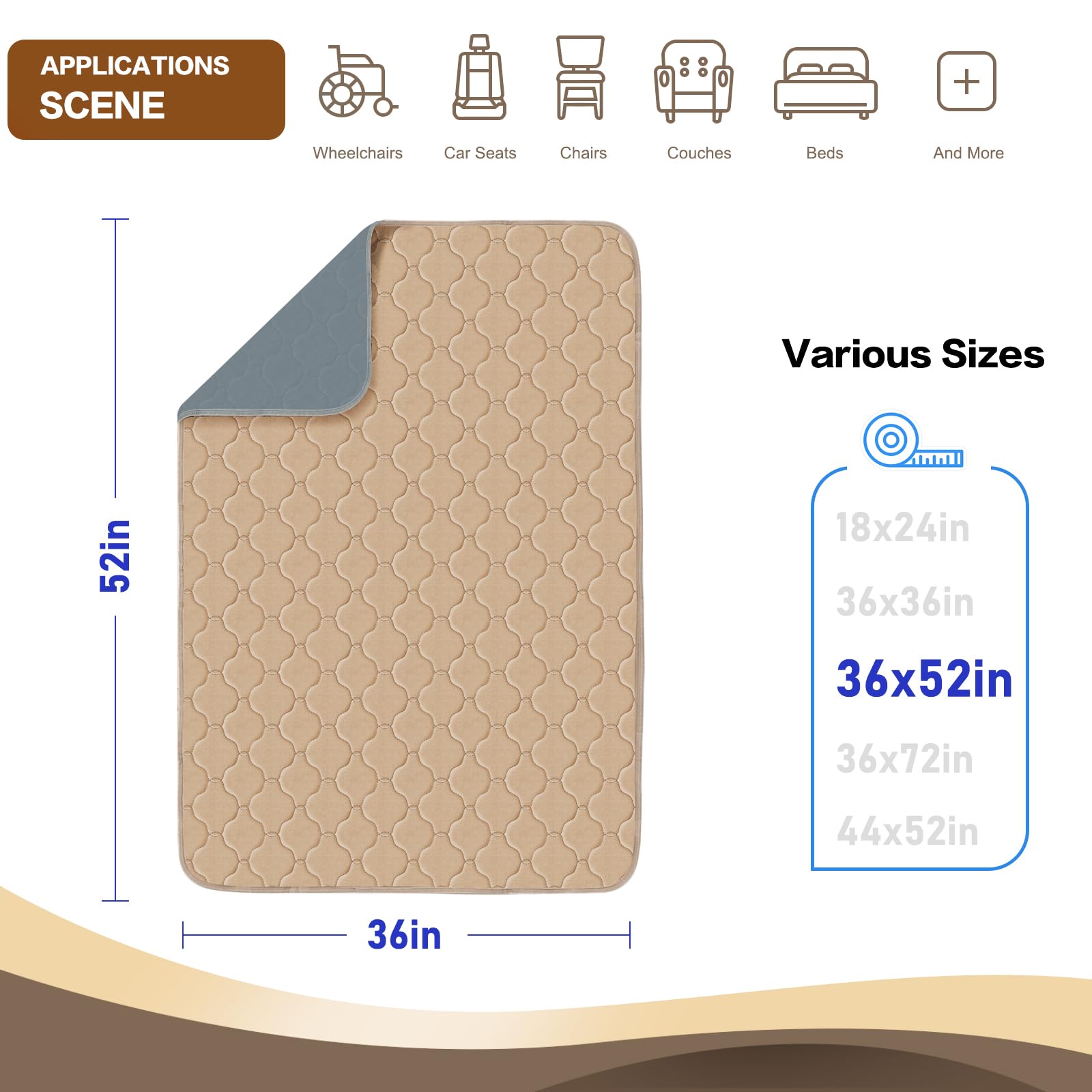 Alsunny durable washable pad maintains waterproof protection after many washes.
