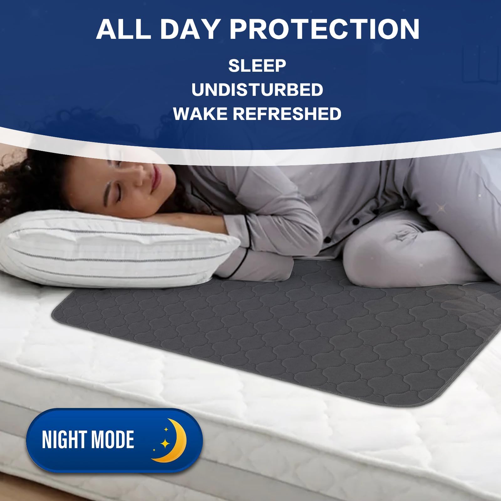 Alsunny pet bed pad protecting a pet bed from accidents.