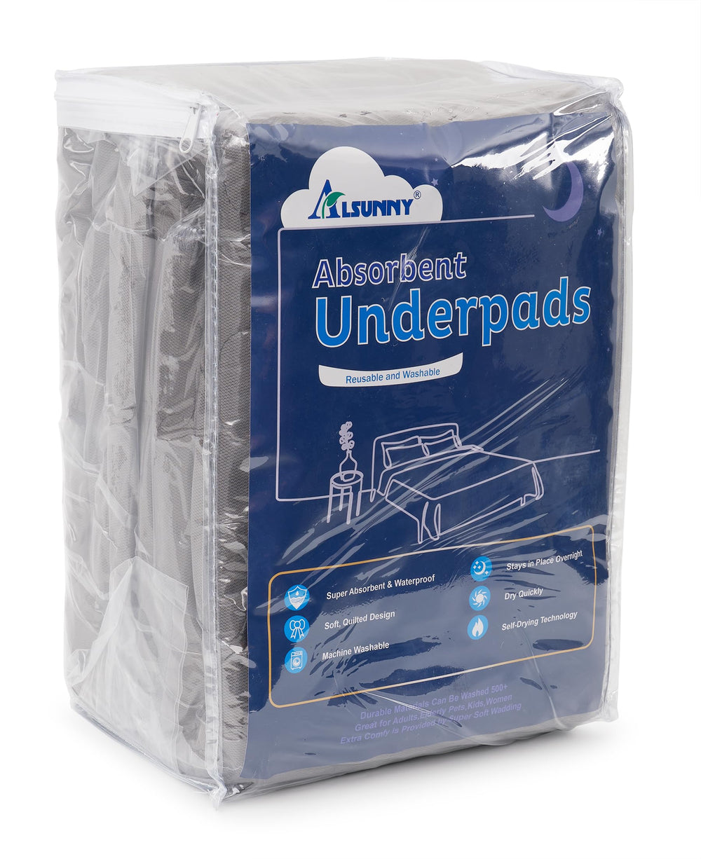 Alsunny bed pad being washed demonstrates long-lasting durability.