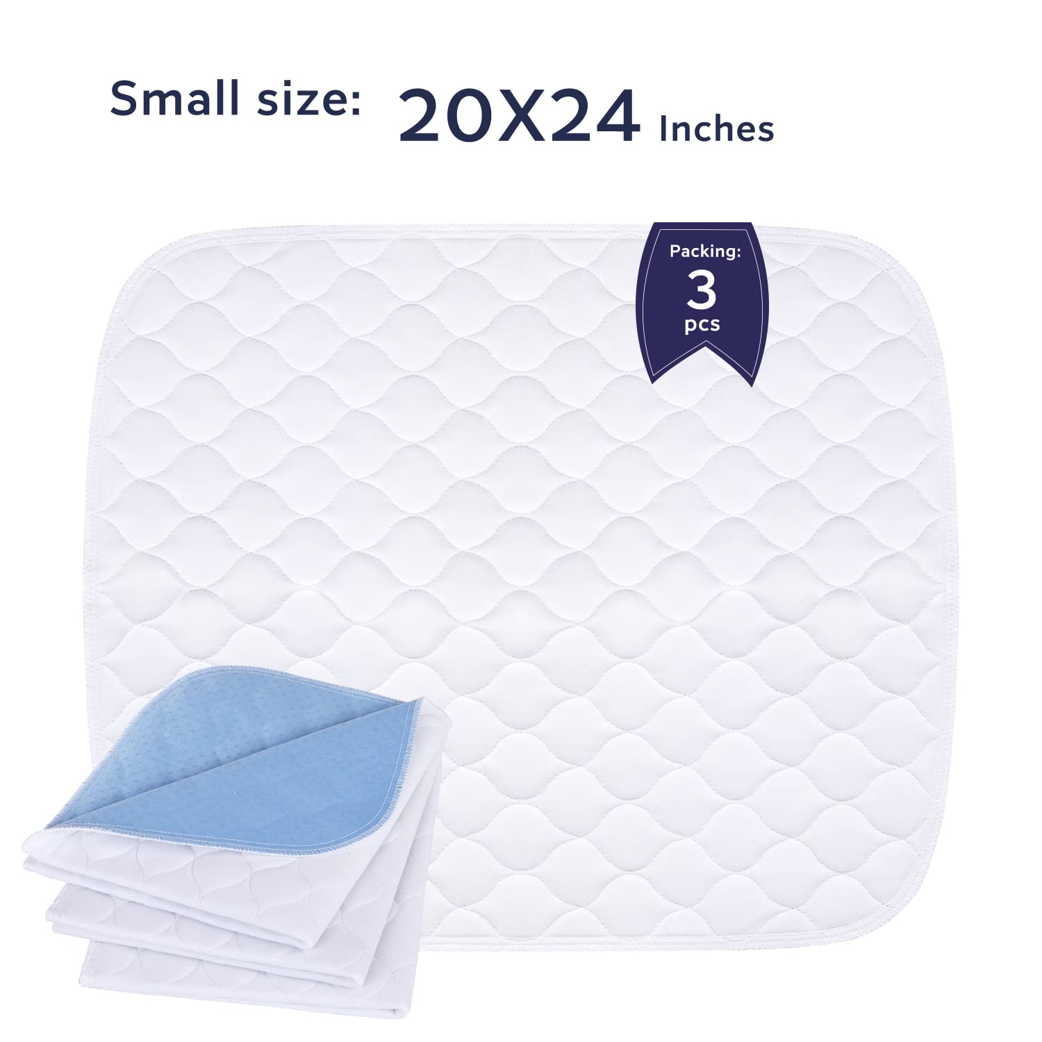 Alsunny waterproof underpad top surface stays dry and comfortable.