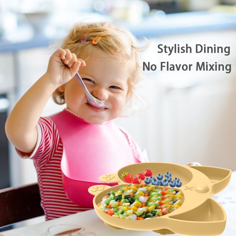 Altibrant toddler fun plate divided layout helps organize meals