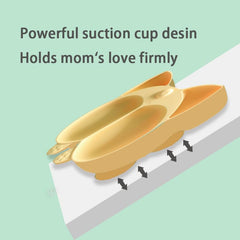 Altibrant plate’s hidden suction grips the table to prevent spills