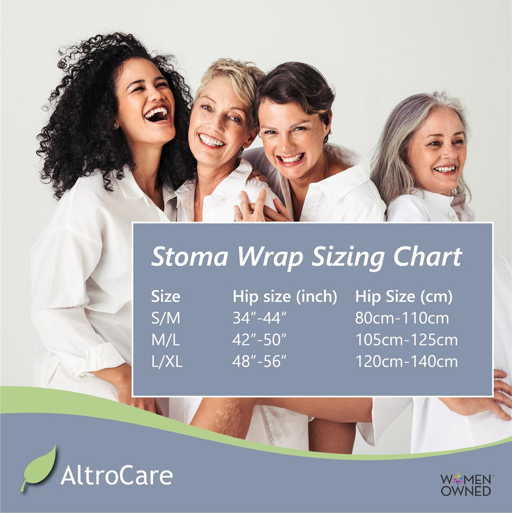 AltroCare Stoma Support Garment latex-free to minimize skin irritation.