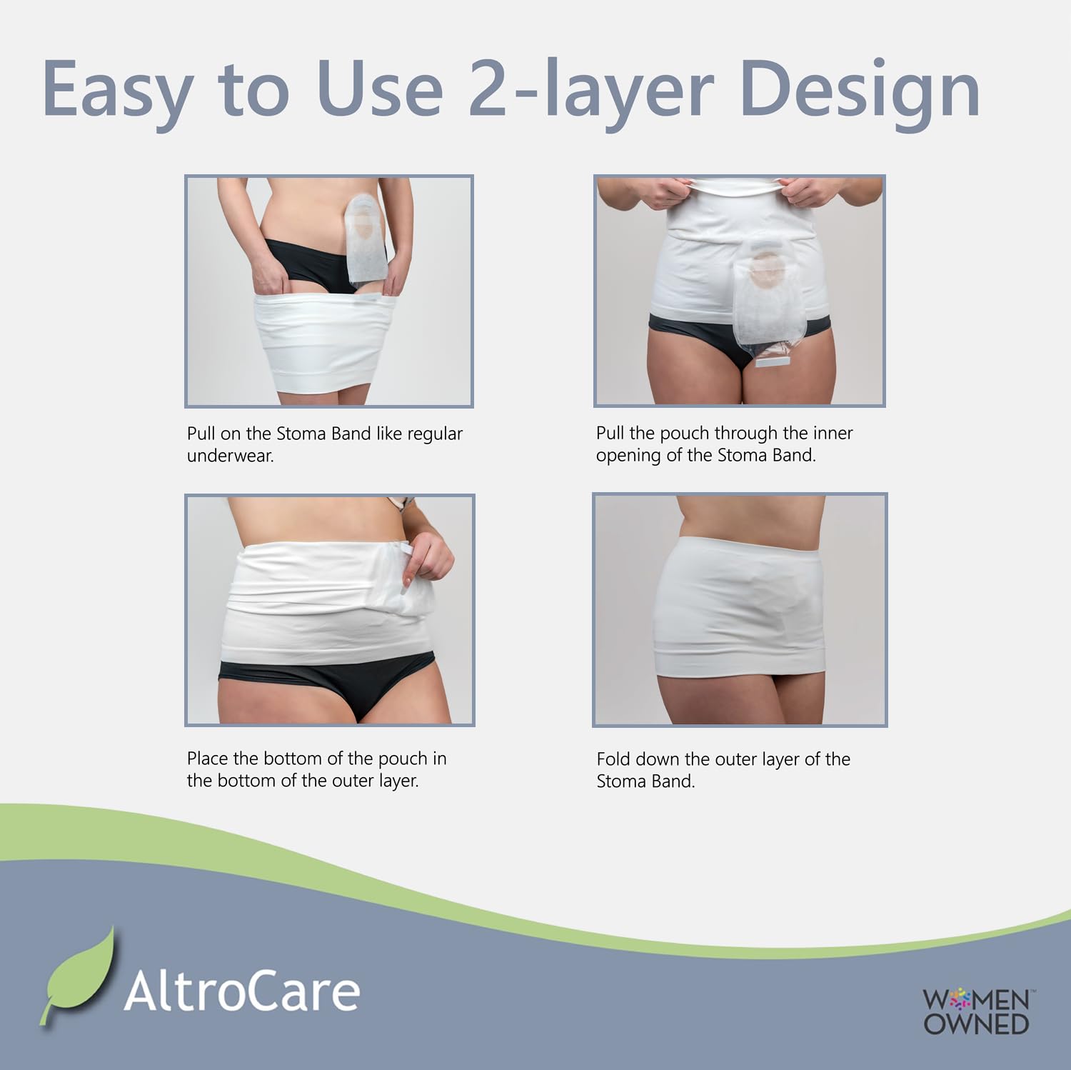 AltroCare Stoma Support Garment machine washable for easy care and durability.