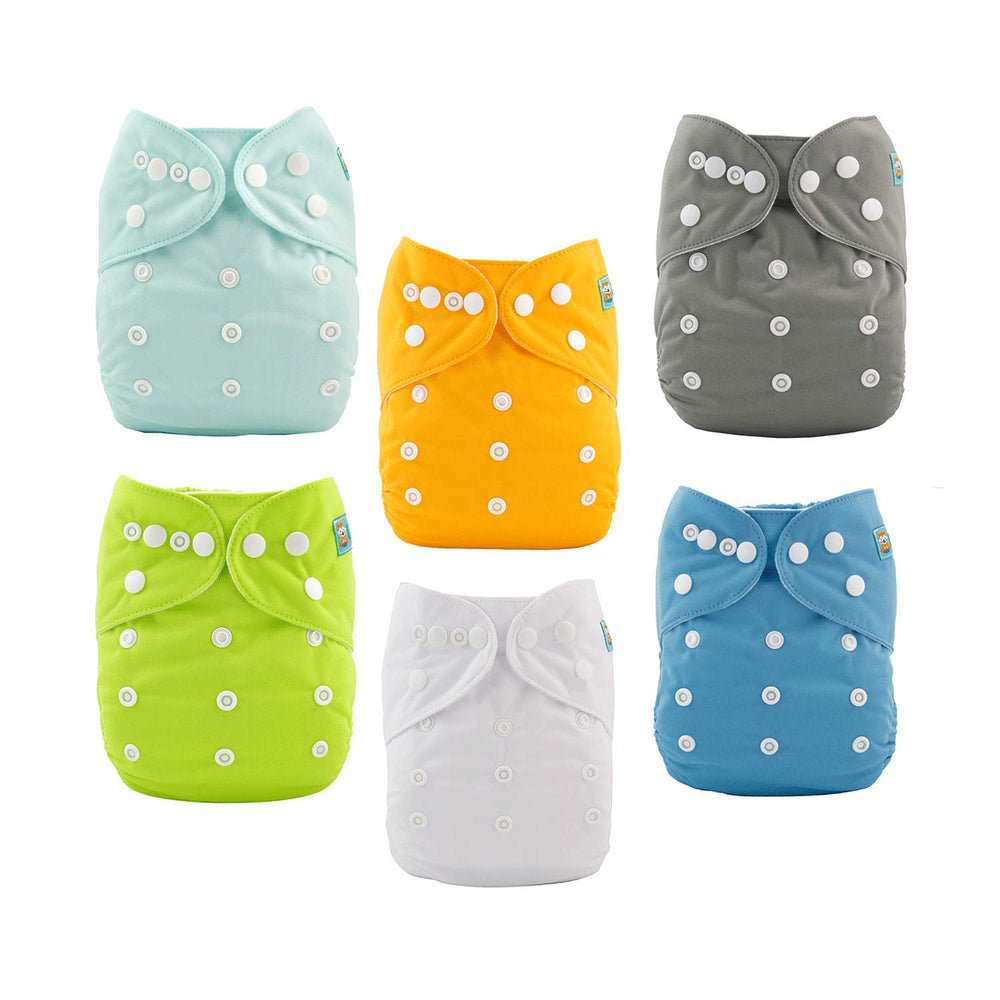 ALVA BABY cloth diaper 6-pack for daily reuse and long-term savings.