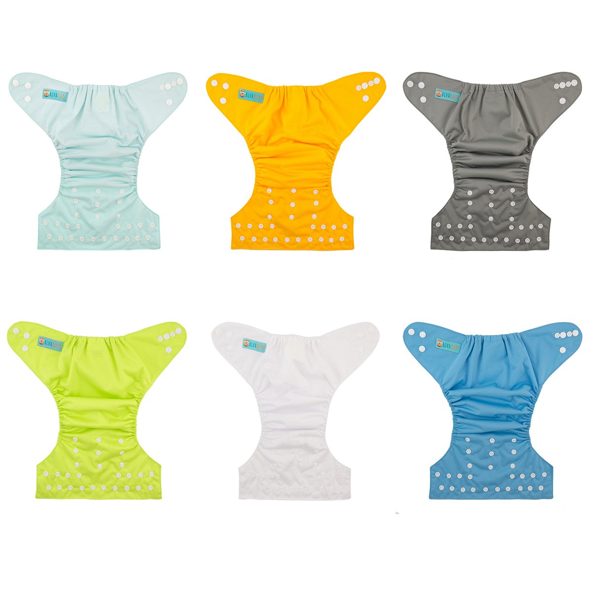 ALVA BABY diaper outer shell—waterproof, breathable for comfy wear.