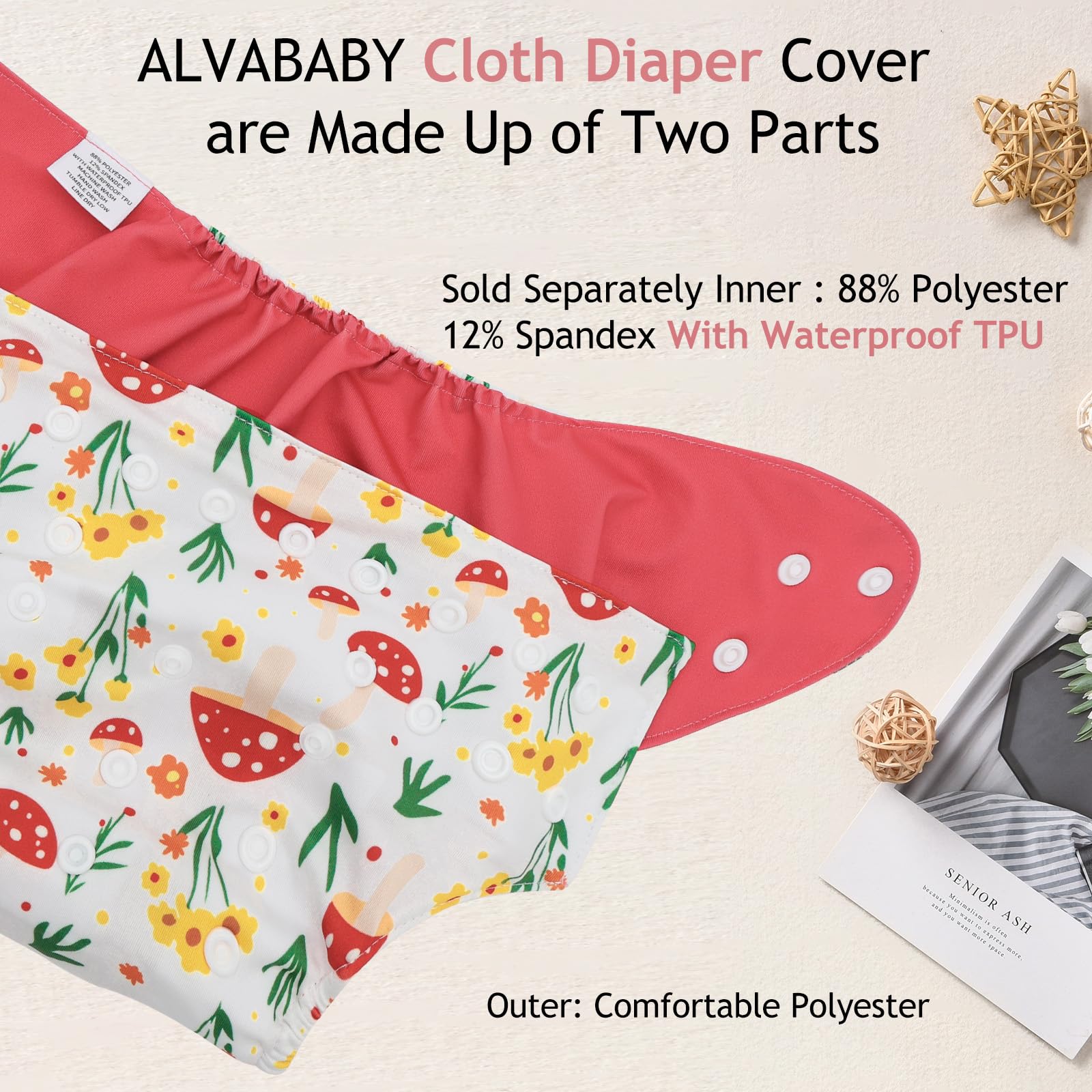 ALVA swim diaper shell ready for water days and easy washing.