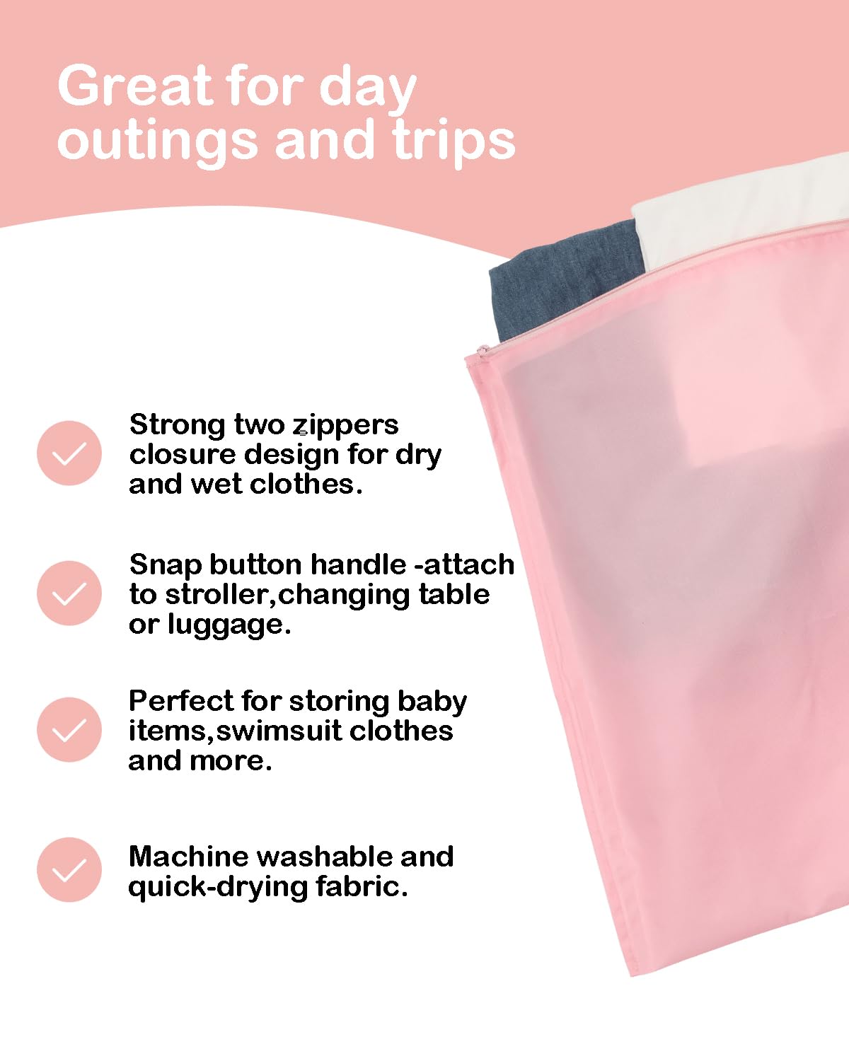 ALVA care-friendly bag designed for washing and air drying