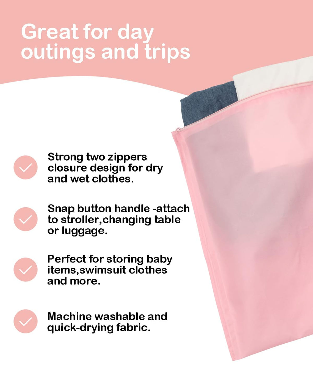 ALVA care-friendly bag designed for washing and air drying