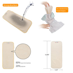 ALVABABY diaper inner suede cloth layer promotes dry feel for baby
