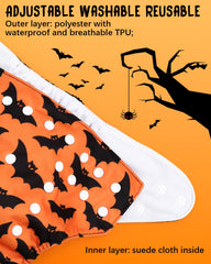 ALVABABY diaper hip and crossover snaps help prevent wing droop for secure fit.