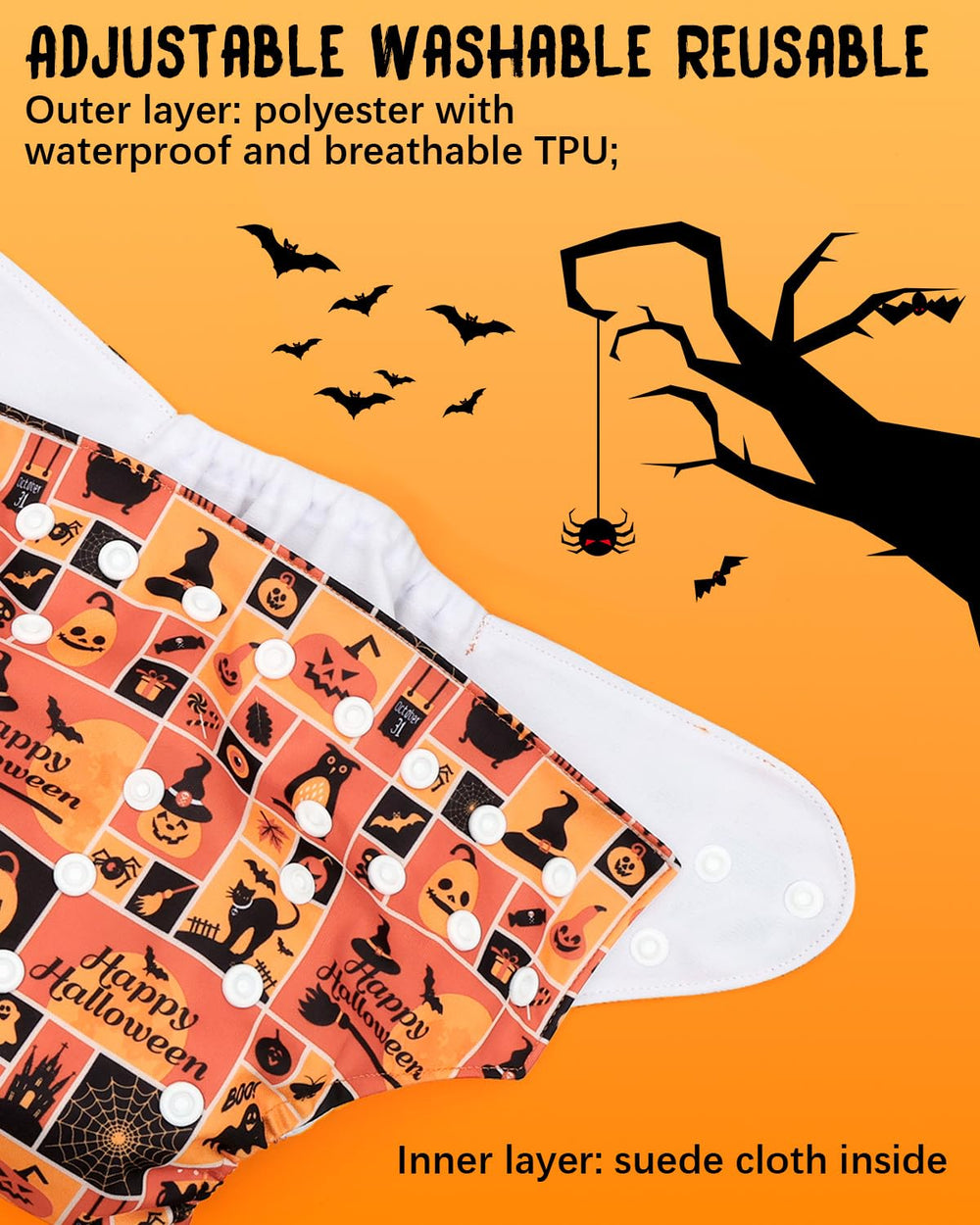 ALVABABY 3-layer inserts illustrate absorbent backup for longer wear.