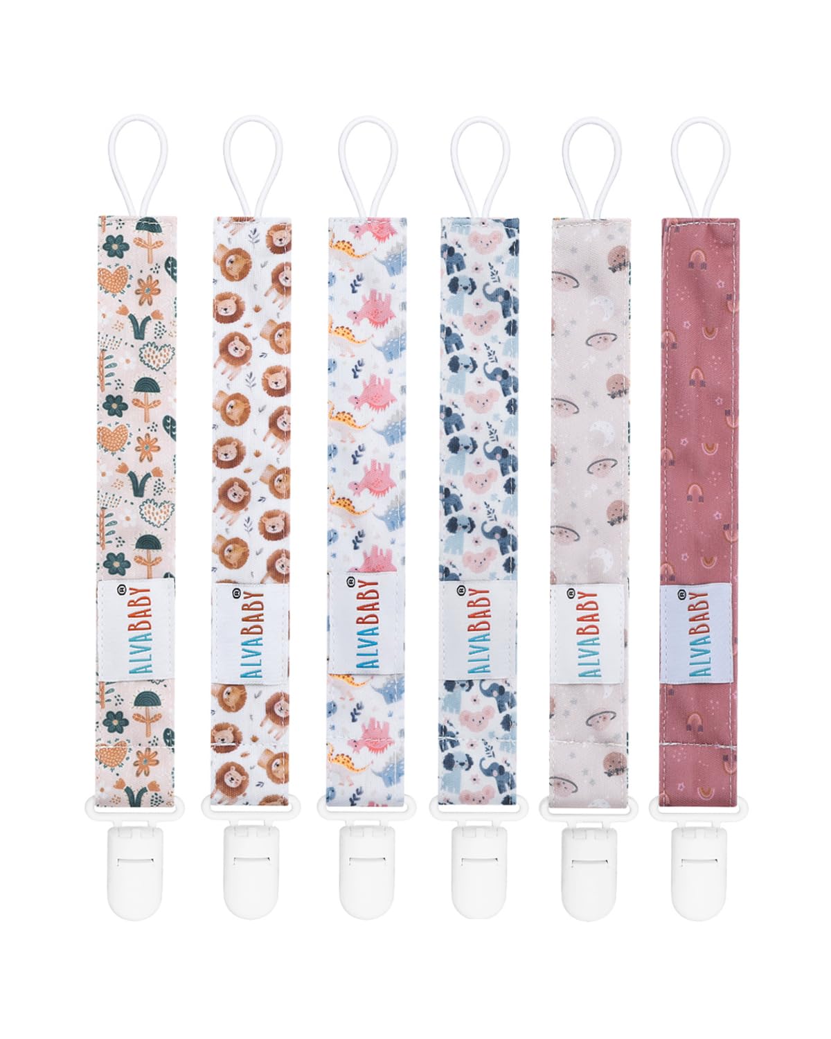 ALVABABY pacifier clip box packaging ready to gift.
