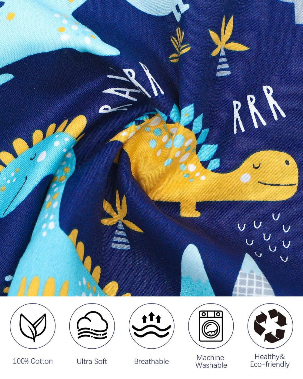 ALVABABY patterned pillowcase pack adds playful style to bedtime.