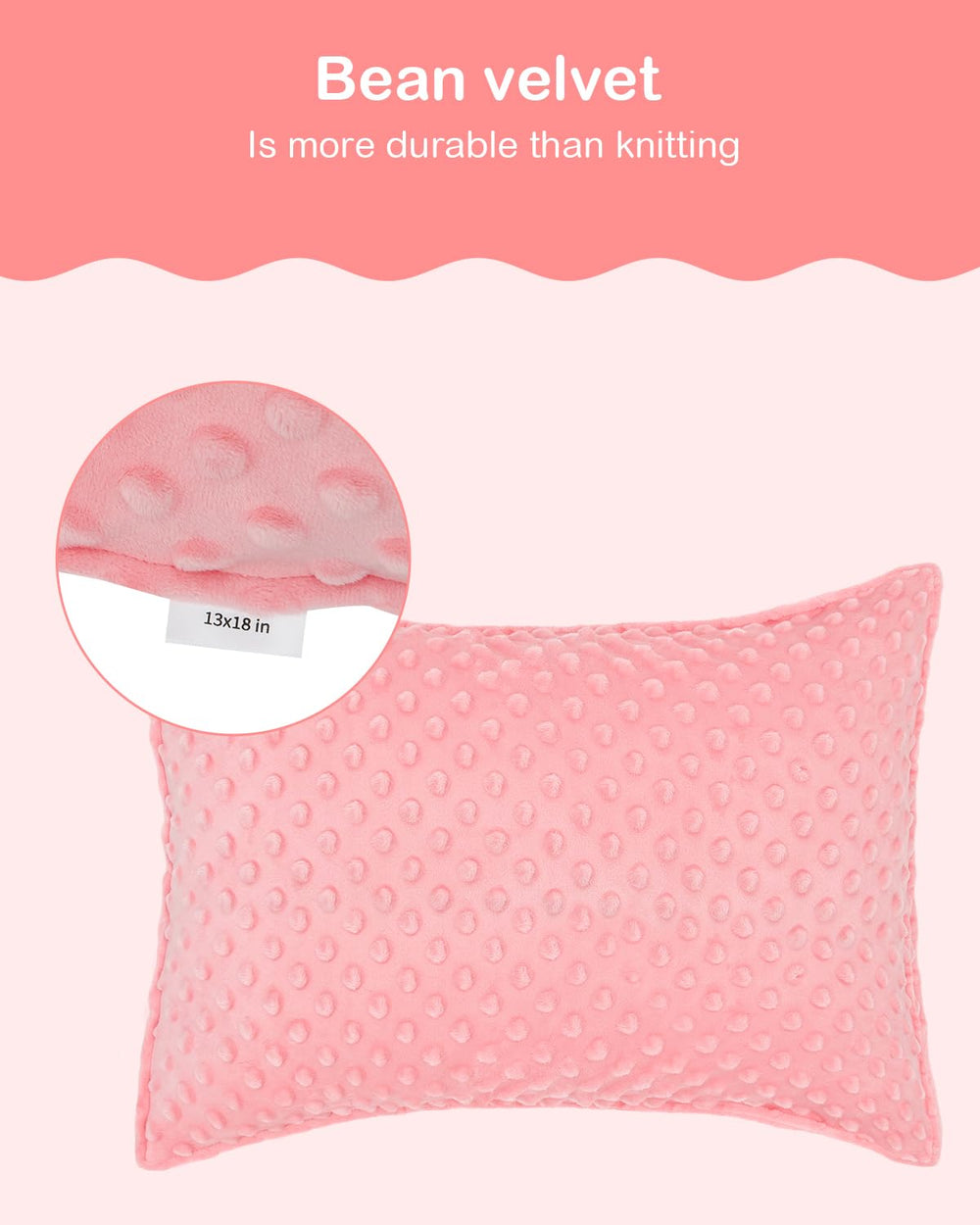 ALVABABY pillowcase fits 13x18 or 12x16 for versatile toddler use.
