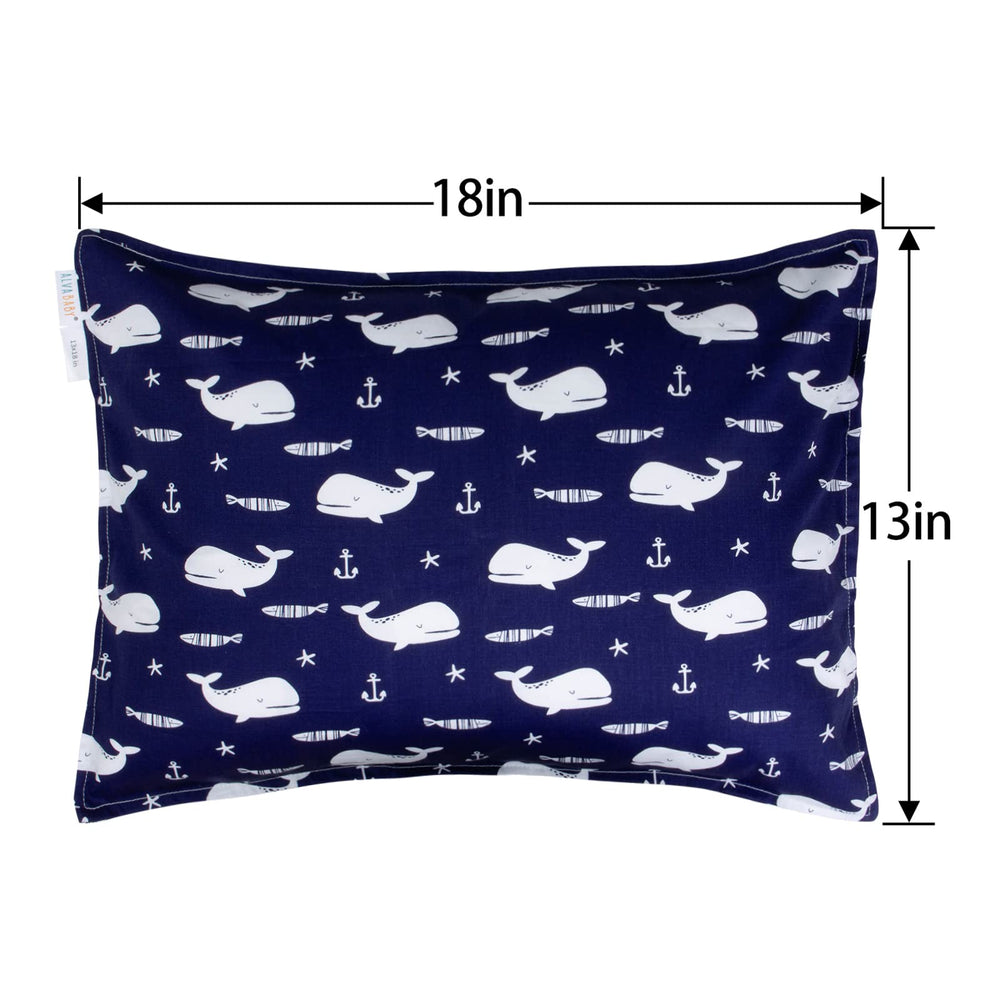 ALVABABY pillowcase with bright colors to brighten toddler bed