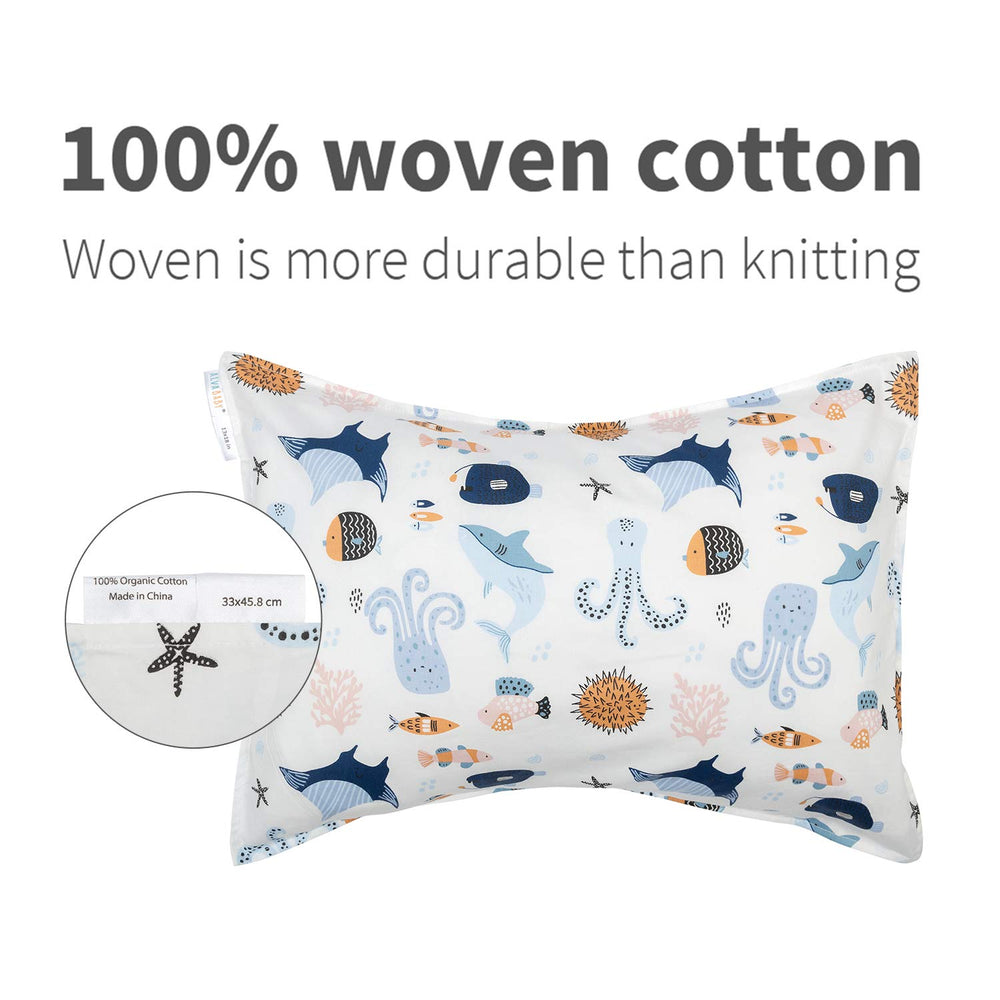ALVABABY pillowcase features durable cotton weave for everyday use