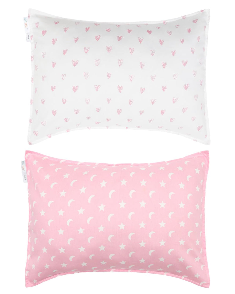 ALVABABY soft-breathable-cotton toddler pillowcase in use for cozy sleep