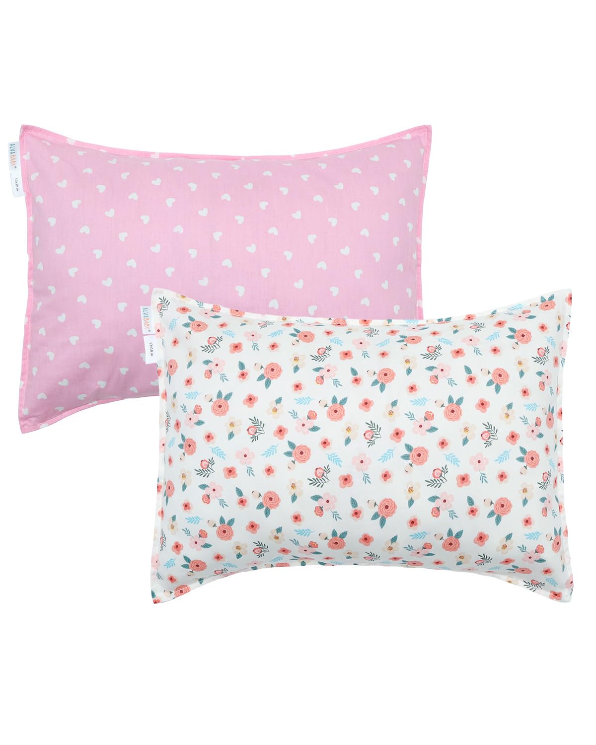 ALVABABY toddler pillowcase in soft cotton for gentle skin and cozy naps.