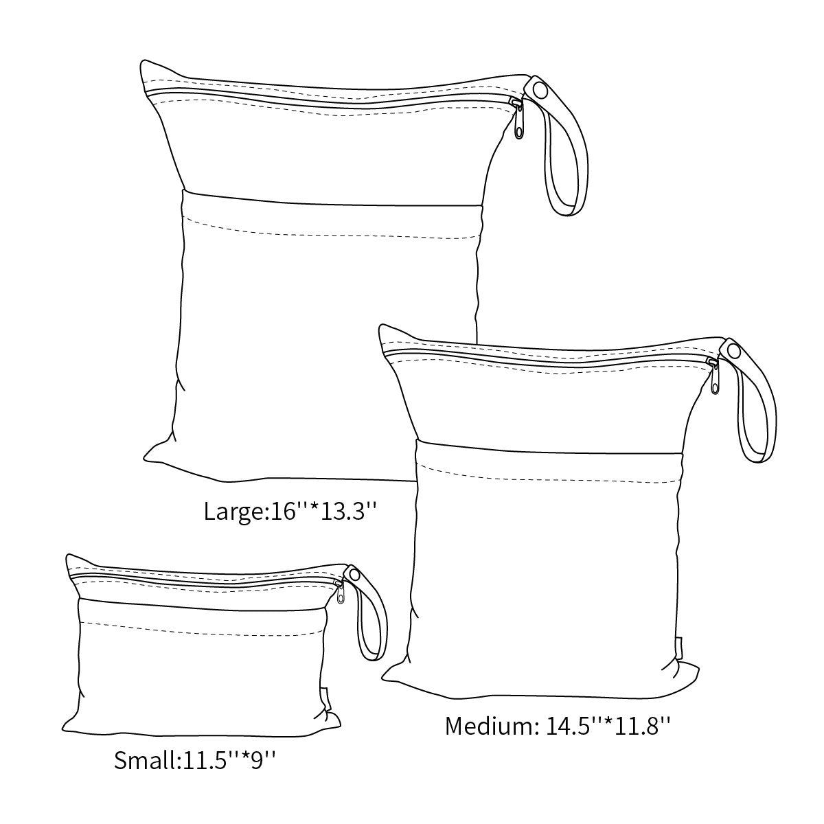 ALVABABY small wet-dry bag perfect for toiletries and undies while traveling