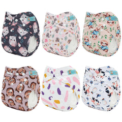 ALVABABY twelve inserts close-up showing absorbent layers