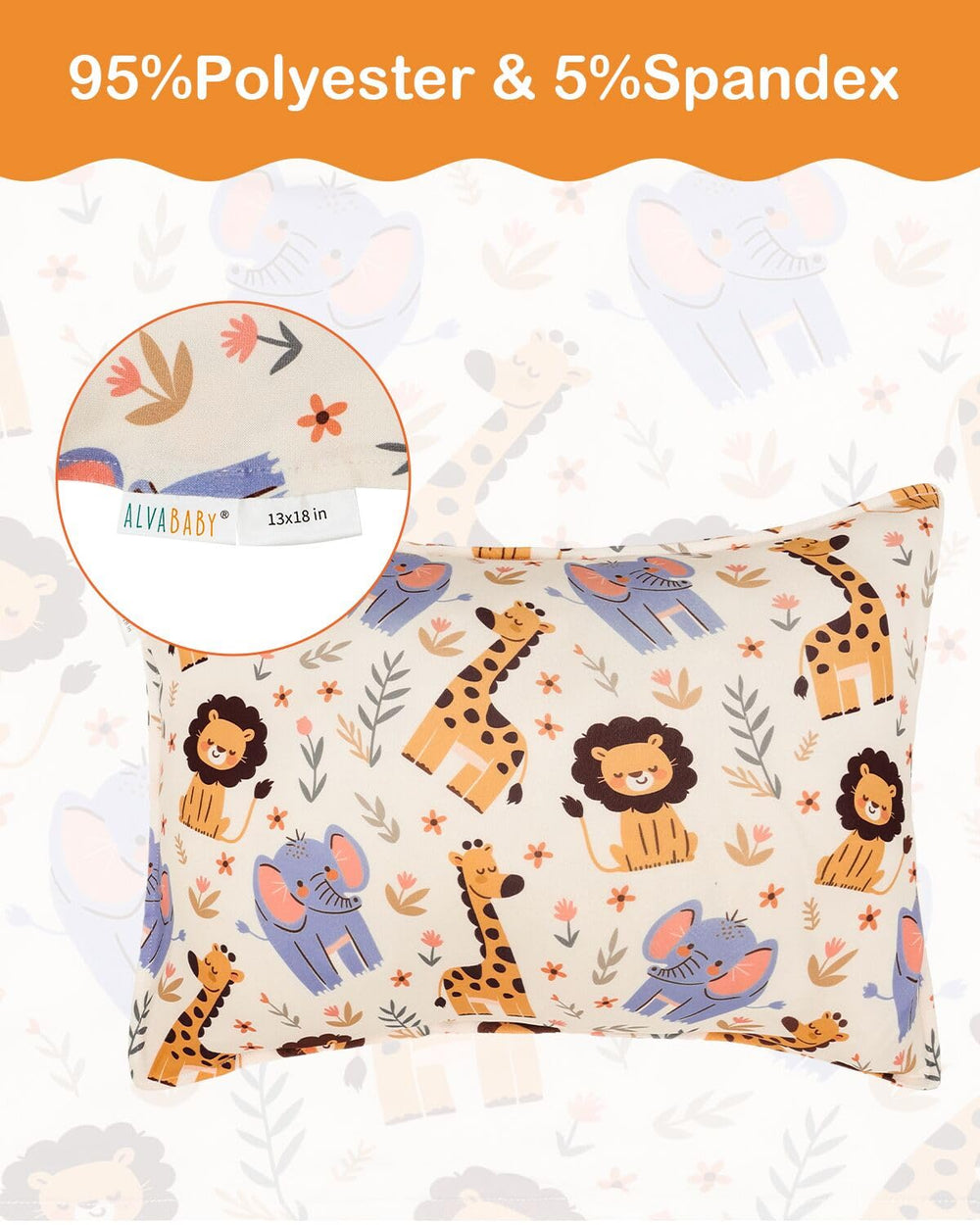 ALVABABY 12x16 pillowcase offers loose fit for small pillows