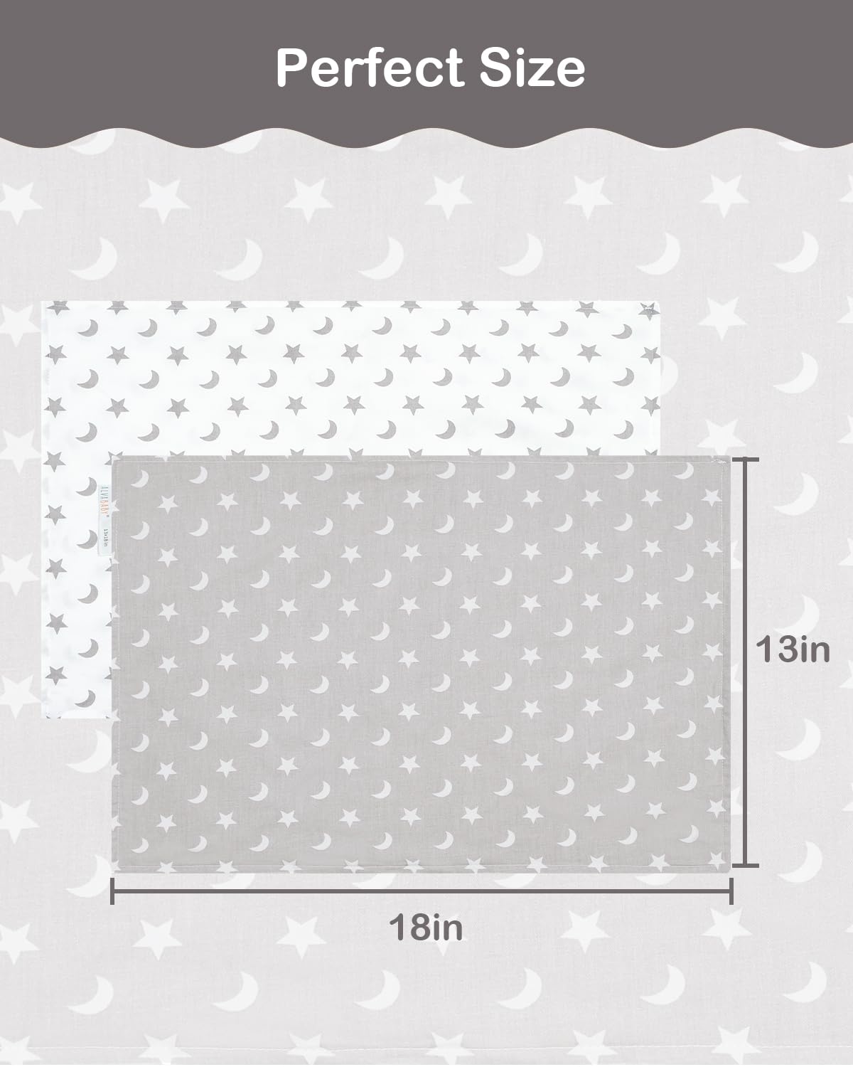 ALVABABY 2-pack pillowcases simplify bedtime routines with easy swapping and cleaning.