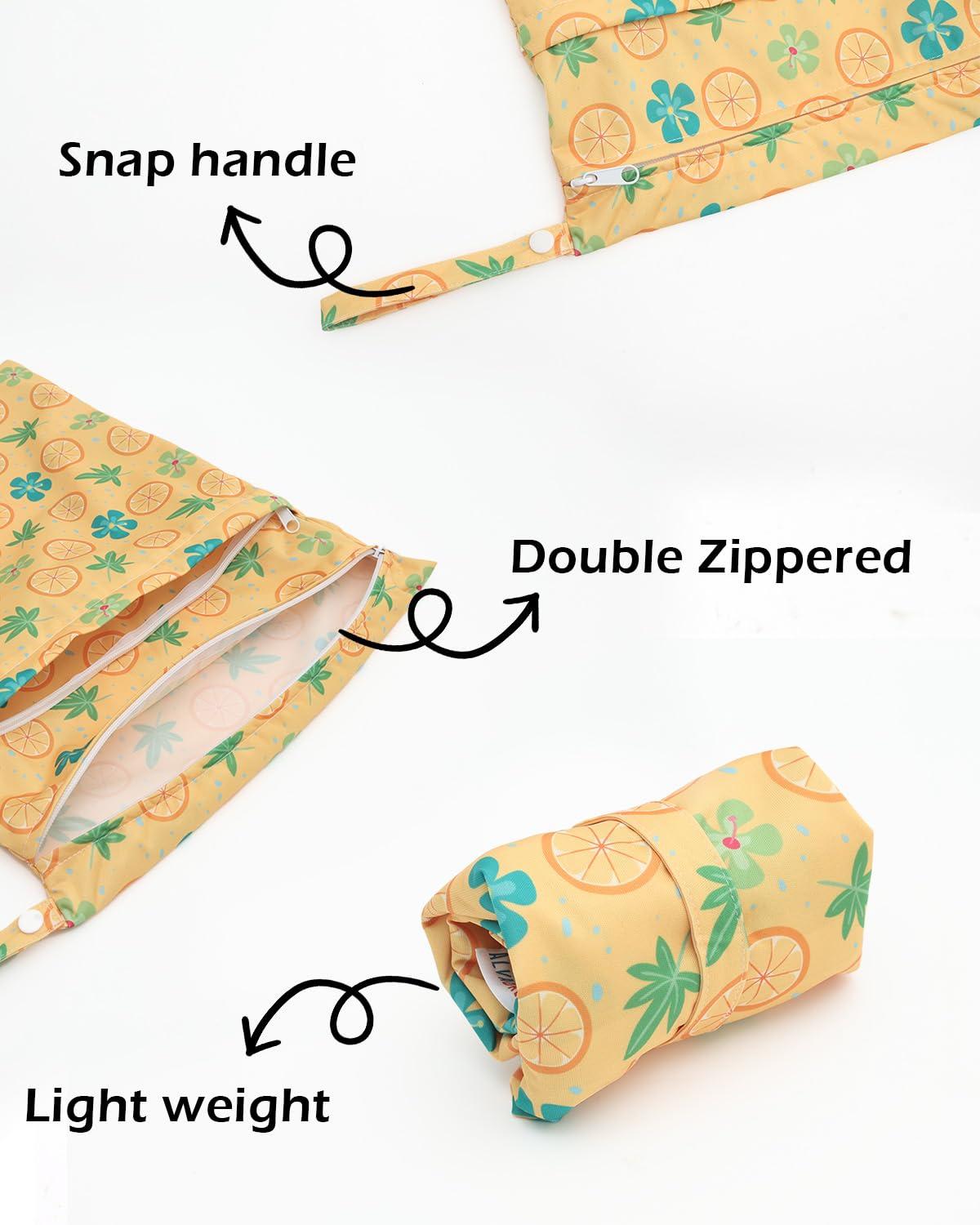 ALVABABY bag handle for easy carry on a diaper bag or stroller.