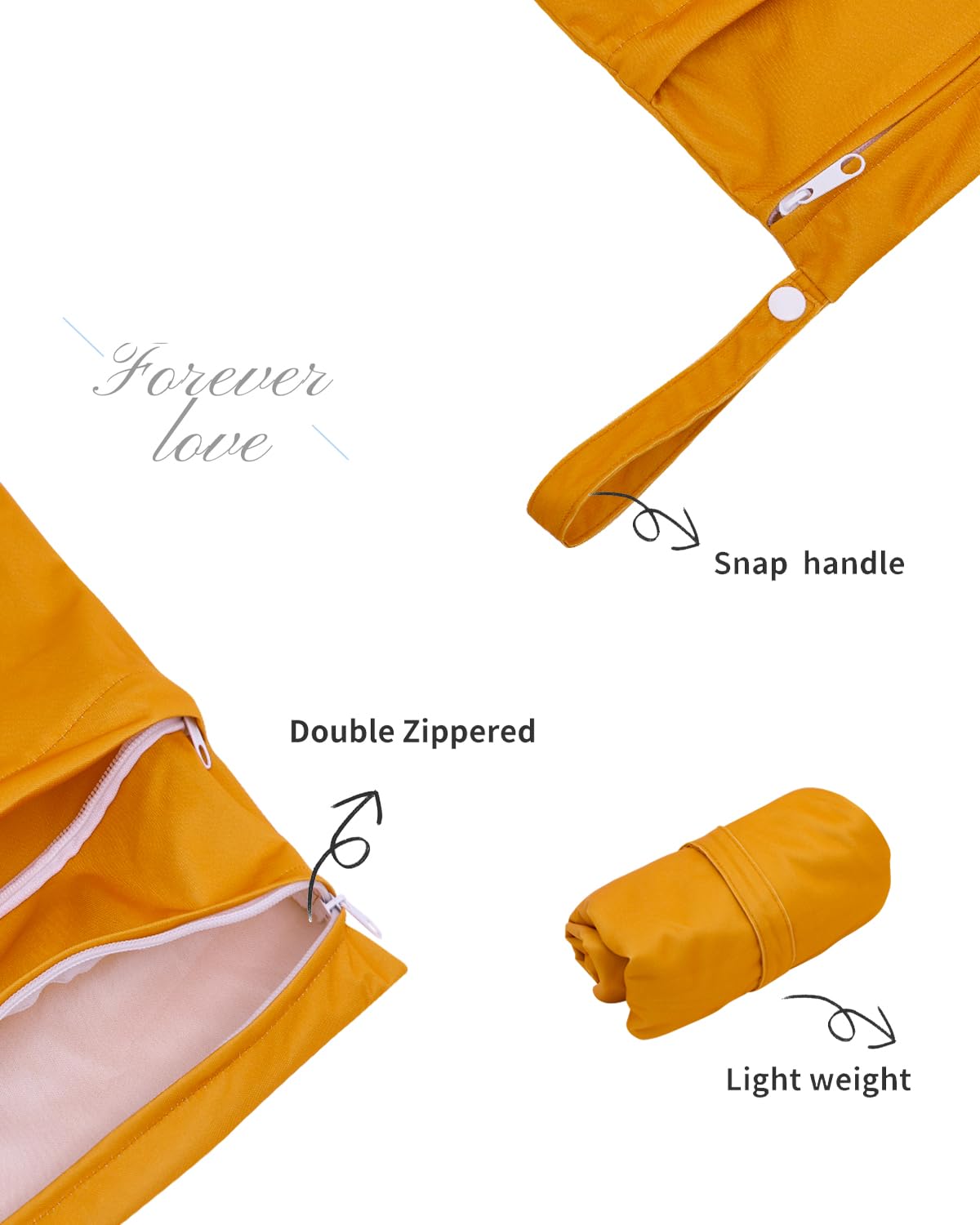 ALVABABY medium wet-dry bag closed for compact daily use