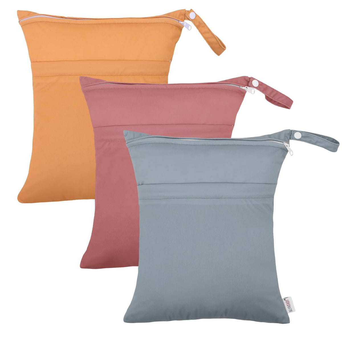 ALVABABY 3pc wet-dry bag front view keeps items organized for on-the-go use.