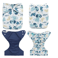 ALVABABY diaper cover side view showing hip and crossover snaps