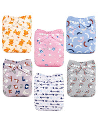 ALVABABY diaper shell with waterproof outer for leak protection and durability