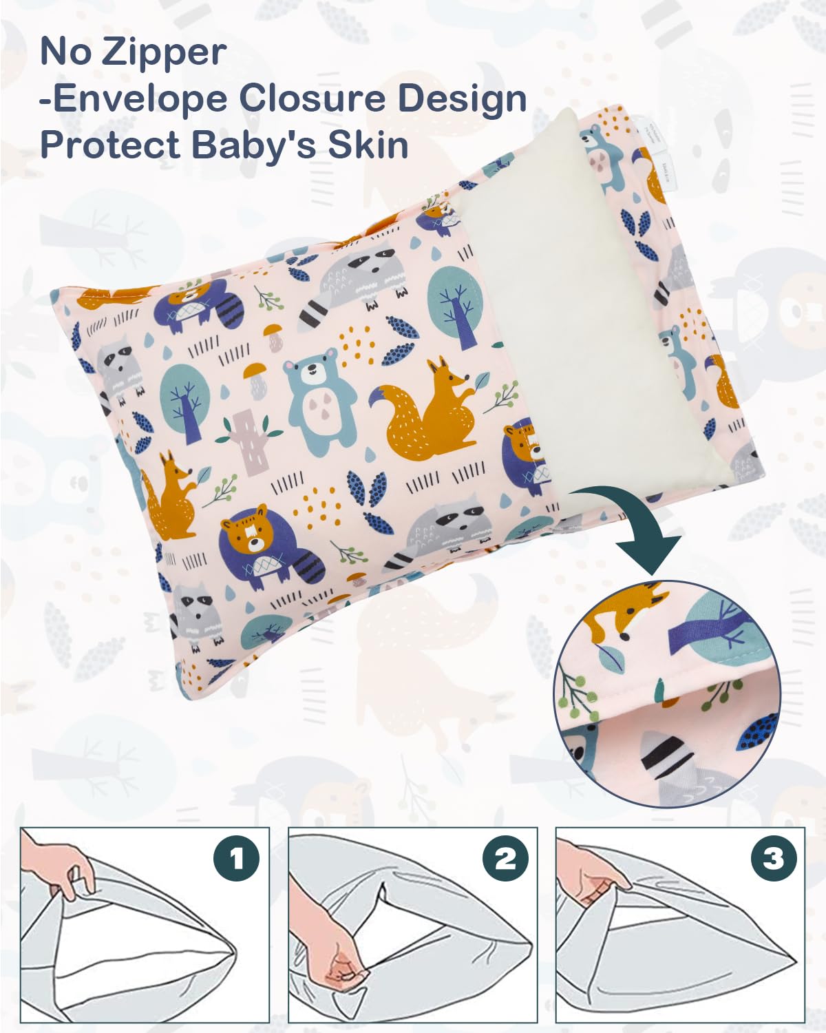 ALVABABY breathable-fabric pillowcase with gentle touch for sensitive skin.