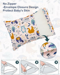 ALVABABY breathable-fabric pillowcase with gentle touch for sensitive skin.