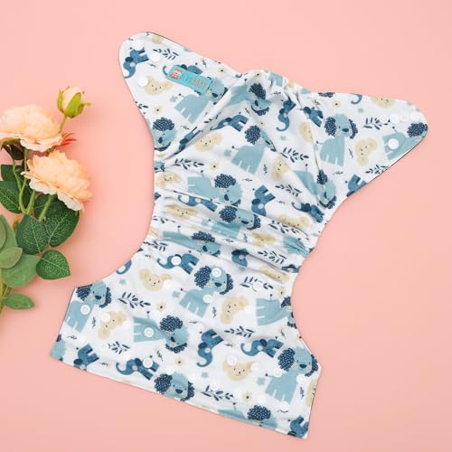 ALVABABY diaper cover features elastic leg areas to minimize leaks