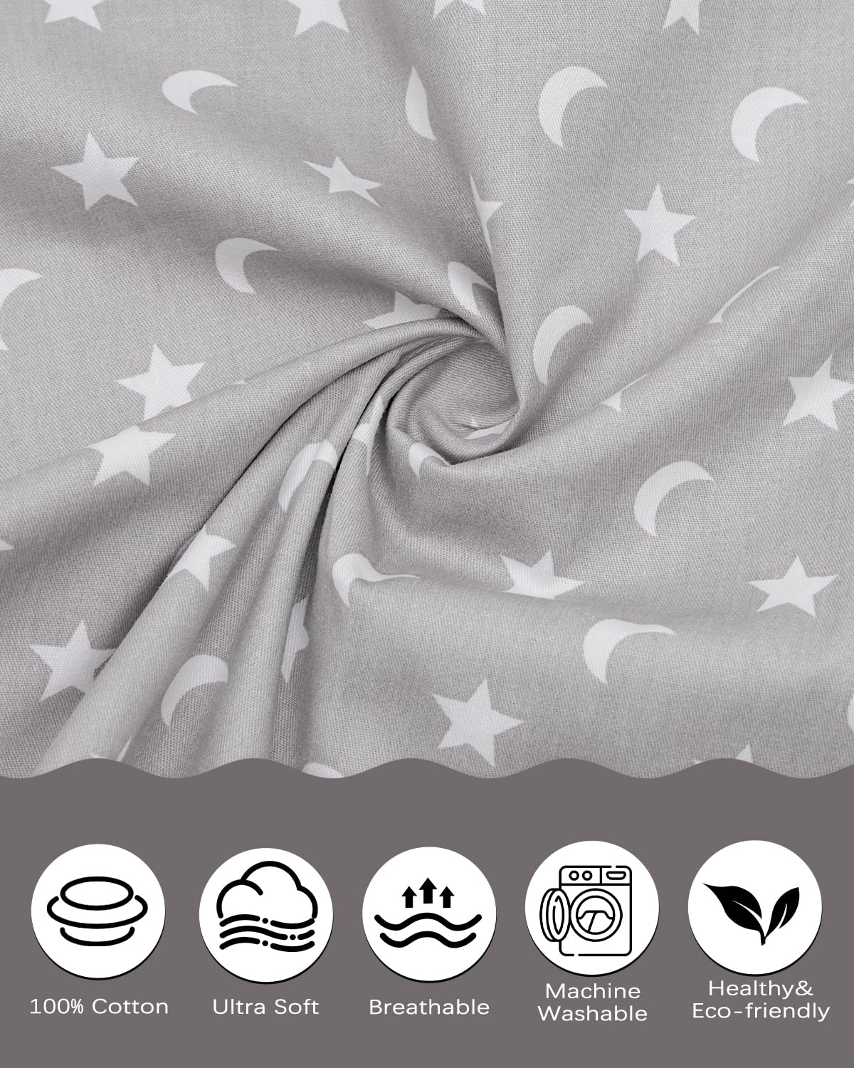 ALVABABY envelope closure design keeps pillow secure and tidy during travel.