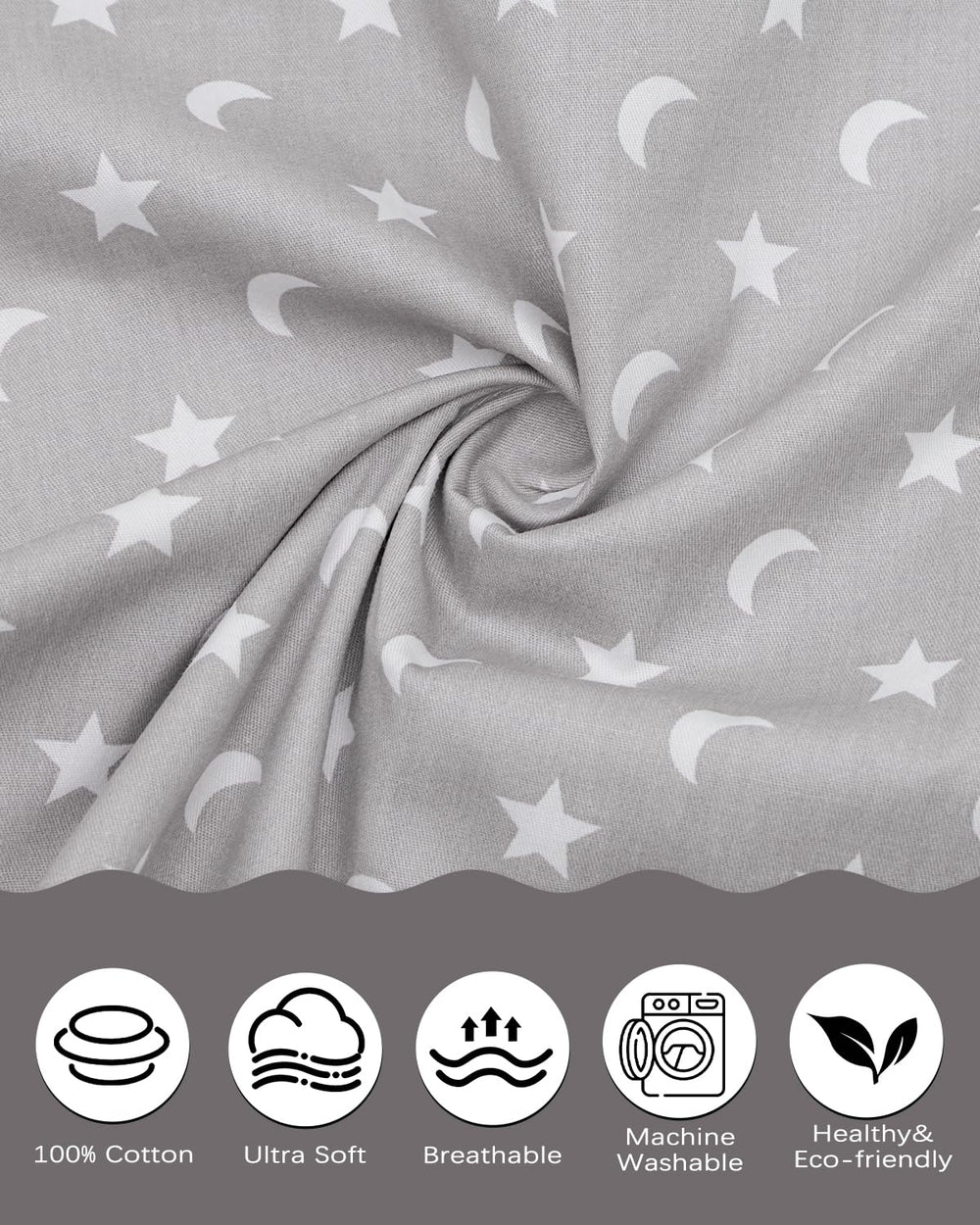 ALVABABY envelope closure design keeps pillow secure and tidy during travel.