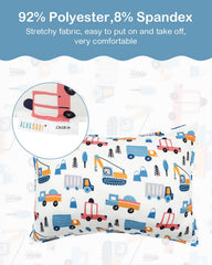 Alvababy envelope-closure pillowcase for easy on off by kids.