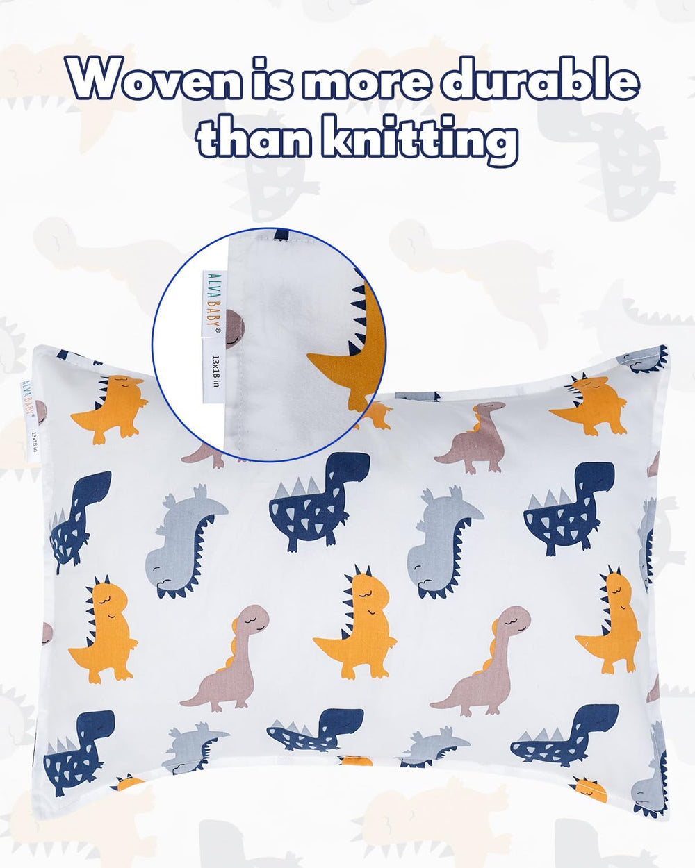 ALVABABY envelope-closure pillowcase easy to use for kids
