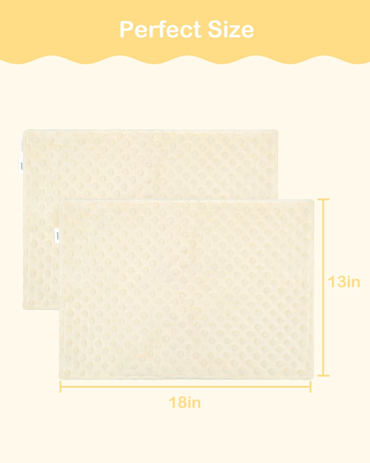 ALVABABY fit 13x18 12x16 pillowcase for versatile toddler pillows.