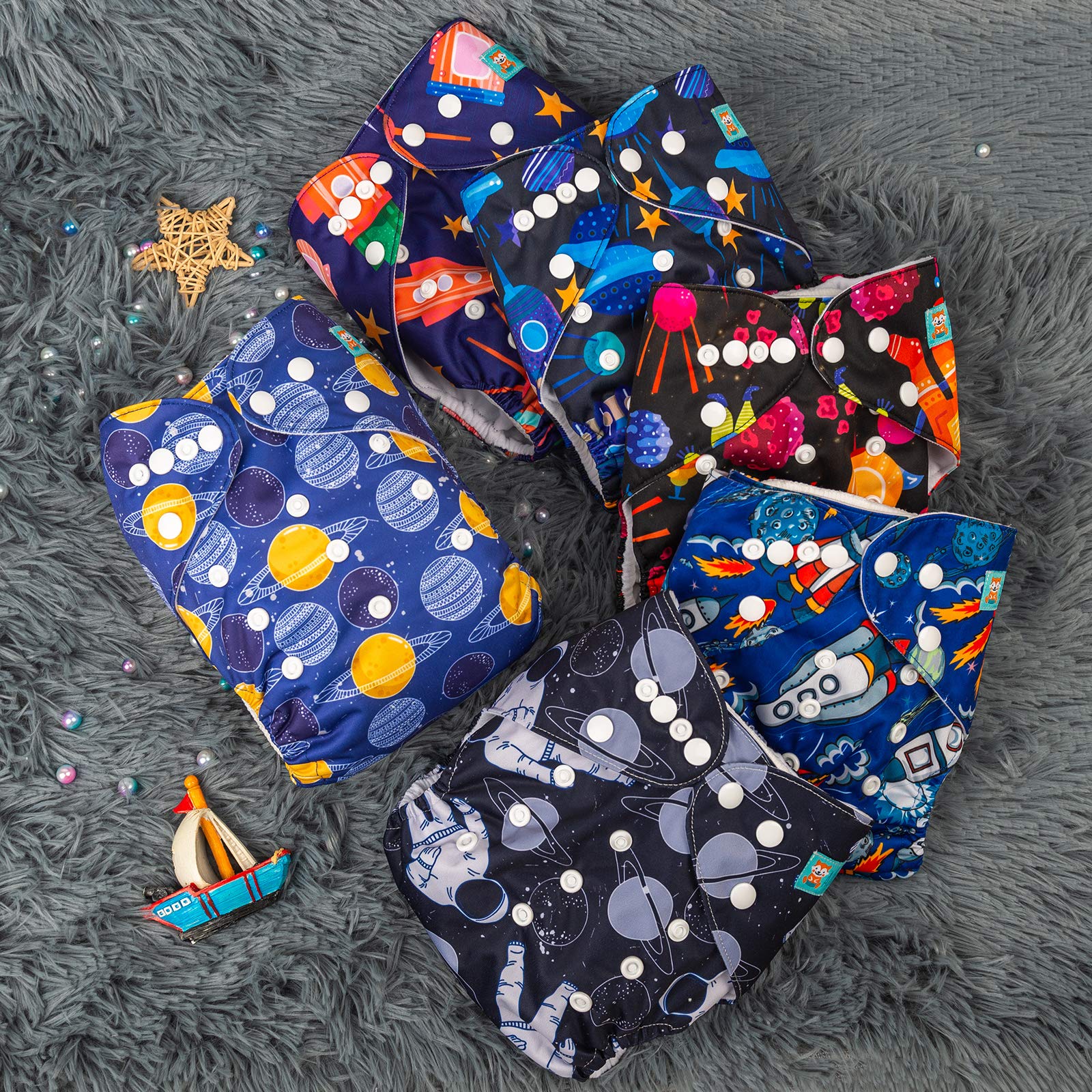 ALVABABY hip and crossover snaps prevent wing droop