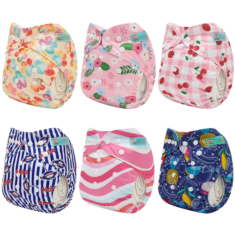 ALVABABY reusable inserts 12-pack offers reliable absorption for outings